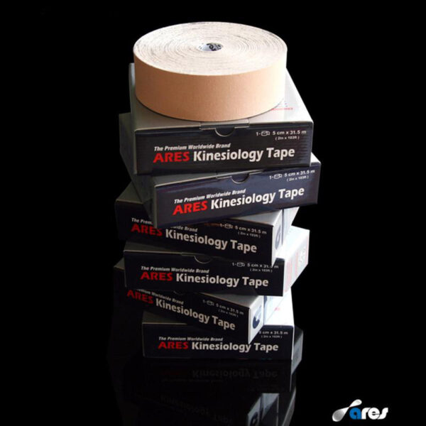 Ares Uncut Kinesiology Tape 5cm X 31.5m Beige - Image 4