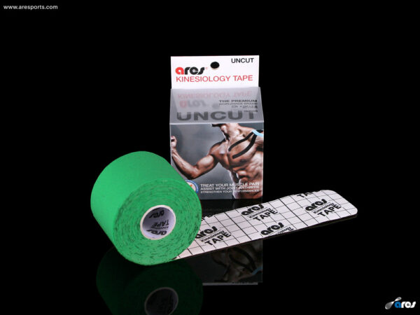 Ares Uncut Kinesiology Tape 5cm X 5m Green