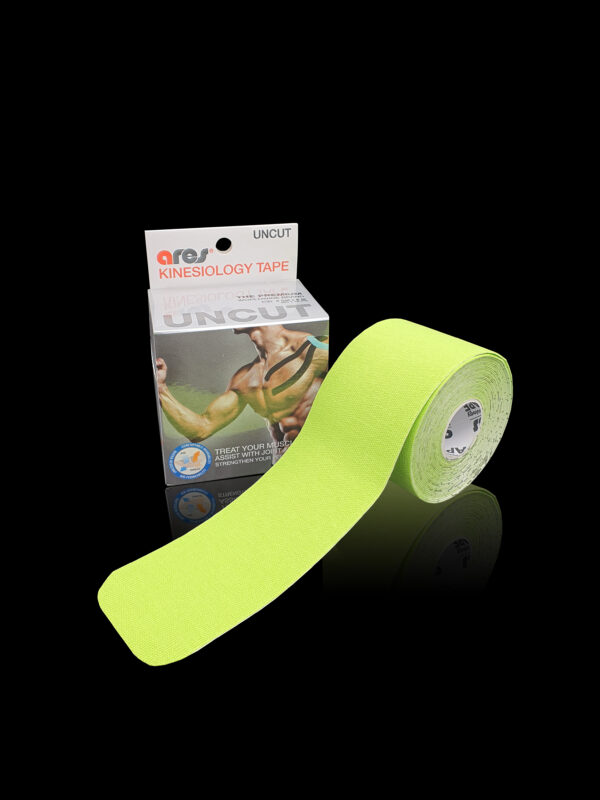 Ares Uncut Kinesiology Tape 5cm X 5m Neon Green