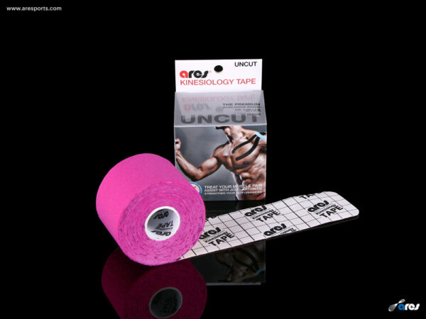 Ares Uncut Kinesiology Tape 5cm X 5m Pink