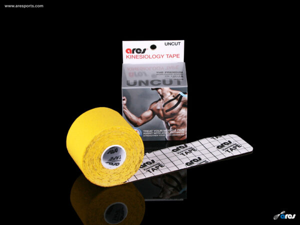 Ares Uncut Kinesiology Tape 5cm X 5m Yellow