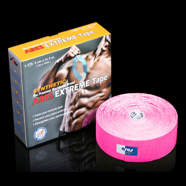 Ares Extreme Kinesiology Tape 5cm X 31.5m Pink