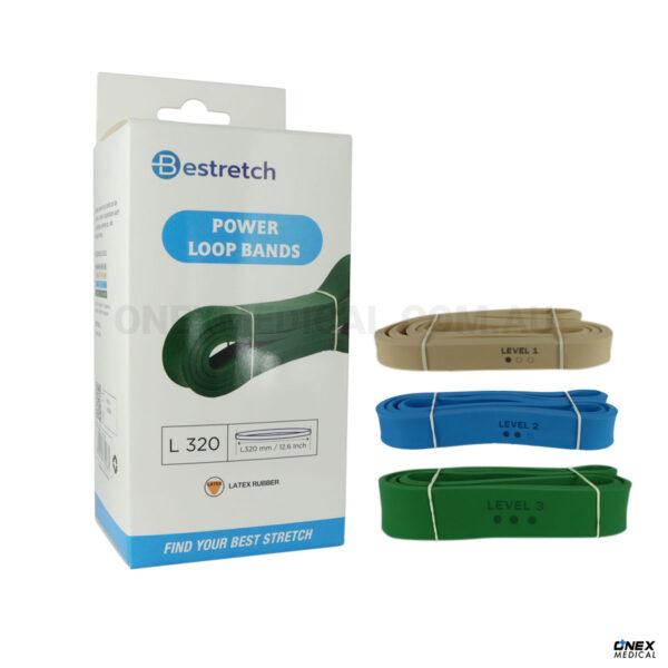 Power Loop Bands 32 cm Set of 3 Latex Rubber