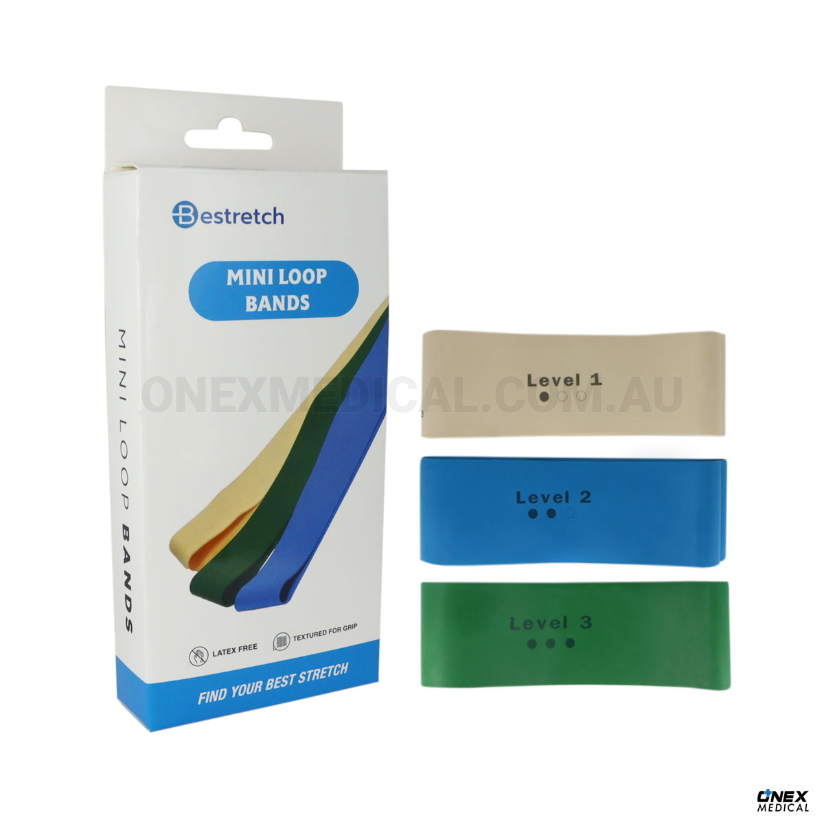 Mini Loop Bands Set of 3 Latex Free - OneX Medical