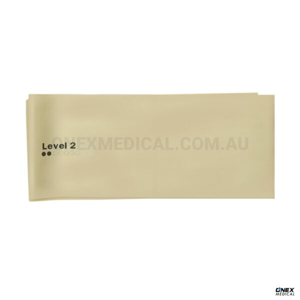 Resistance Bands Level 2 Light Beige Latex-Free 1.5m - Image 2