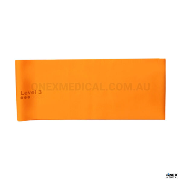 Resistance Bands Level 3 Sunset Orange Latex-Free 1.5m - Image 2