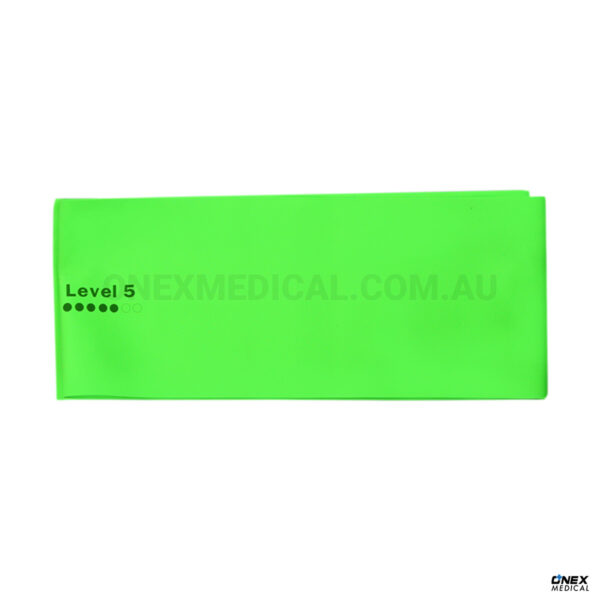 Resistance Bands Level 5 Lime Green Latex-Free 1.5m - Image 2