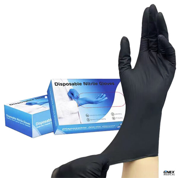 Disposable Nitrile Gloves Black Large