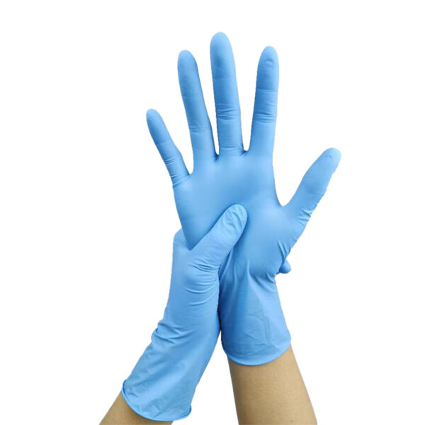 Disposable Nitrile Gloves Blue Large - Image 3